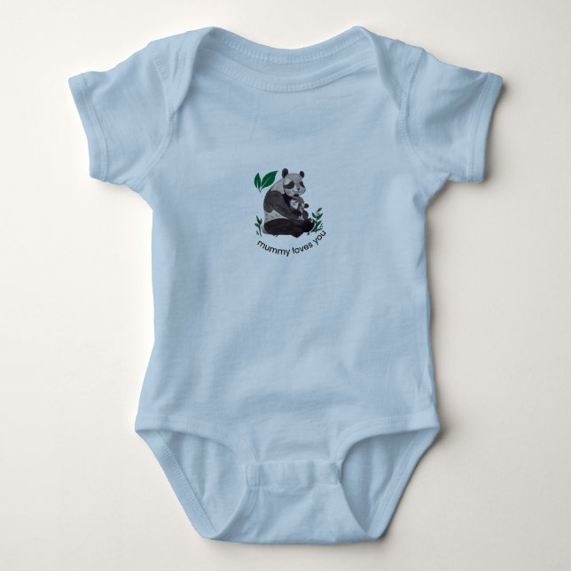 baby suit with comfortable stuff bodysuit (Front)