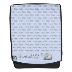 Baby Survival Kit Cute Elephants Personalized Backpack
