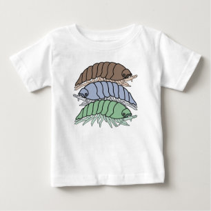 Baby T-Shirt - 3 Pill Bugs (white)