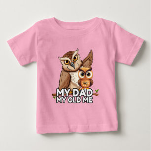 Baby T-Shirt : My Dad My Old Me (pink)