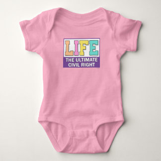 Baby t-shirt or one-piece. bodysuit