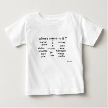 Baby T-shirt, whose name is it ? by MMetropolim