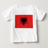 Baby T-Shirt with Flag of Albania