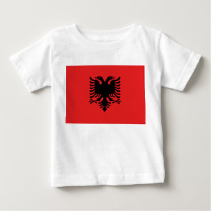Baby T-Shirt with Flag of Albania