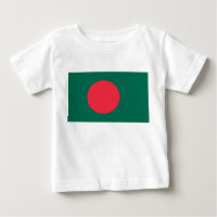 Baby T-Shirt with Flag of Bangladesh