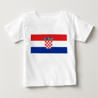 Baby T-Shirt with Flag of Croatia