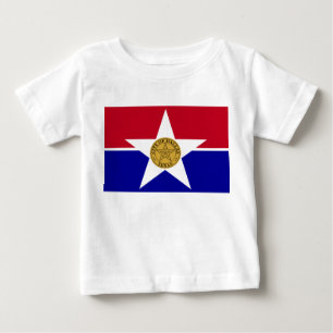 Baby T-Shirt with Flag of Dallas, U.S.A.