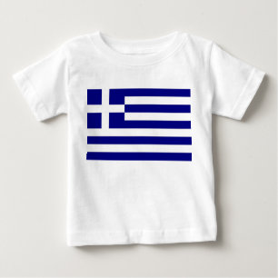 Baby T-Shirt with Flag of Greece