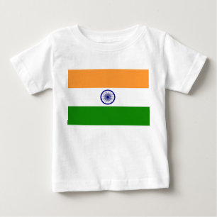 Baby T-Shirt with Flag of India