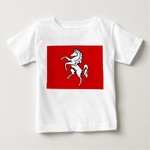Baby T-Shirt with Flag of Kent, England