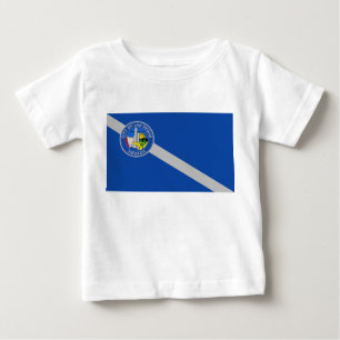 Baby T-Shirt with Flag of Las Vegas City, U.S.A.