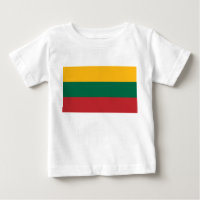 Baby T-Shirt with Flag of Lithuania