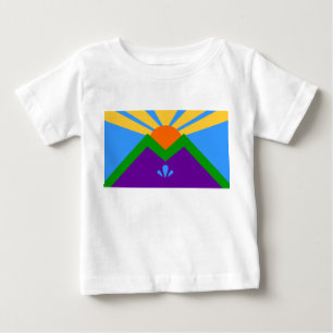 Baby T-Shirt with Flag of Manitou Springs
