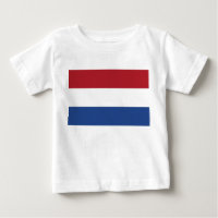 Baby T-Shirt with Flag of Netherlands