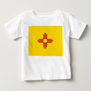 Baby T Shirt with Flag of New Mexico