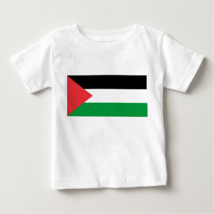 Baby T-Shirt with Flag of Palestine