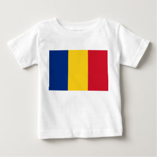 Baby T-Shirt with Flag of Romania