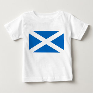 Baby T-Shirt with Flag of Scotland