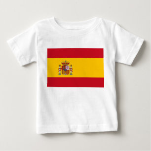 Baby T-Shirt with Flag of Spain