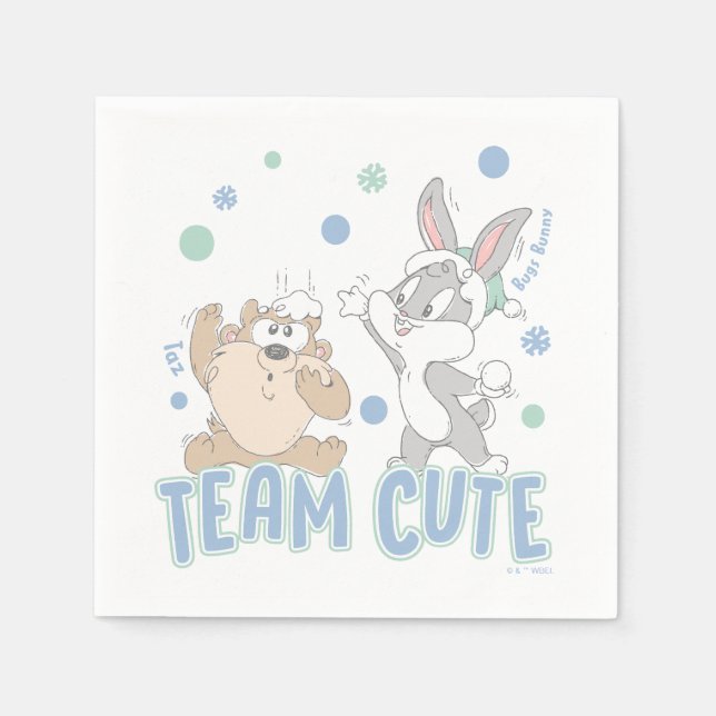 Baby TAZ™ & BUGS BUNNY™ Team Cute Napkin (Front)