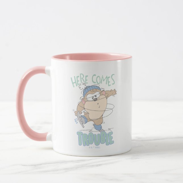 Baby TAZ™ Winter Ice Skating Mug (Left)