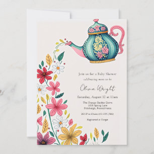 Baby Tea Party Shower  Invitation