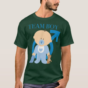 Baby Team Boy Gender Reveal Design T-Shirt