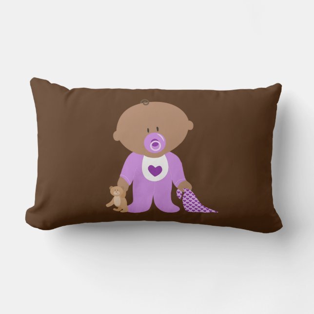 Baby,teddy,blanket Lumbar pillow. Lumbar Pillow (Front)