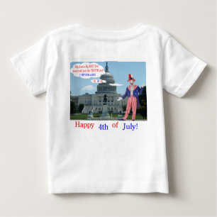 baby tee. Happy 4th. rat/unclesam T-Shirt