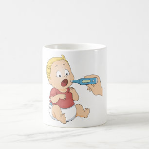 Baby Temperature Check Pediatric Health  Coffee Mug
