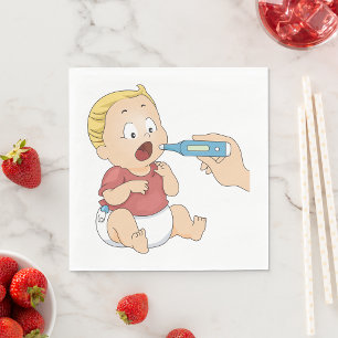 Baby Temperature Check Pediatric Health  Napkin