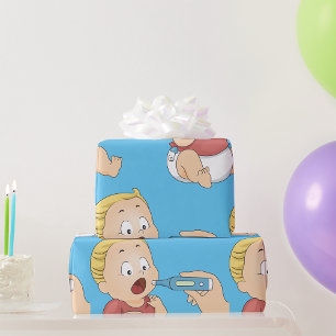 Baby Temperature Check Pediatric Health  Wrapping Paper