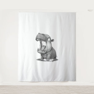 Baby Thailand Hippo Cute Moo Deng T-Shirt Tapestry
