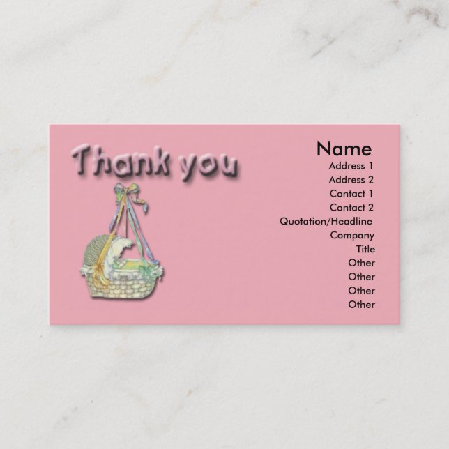 Baby Thank You Card (Front)