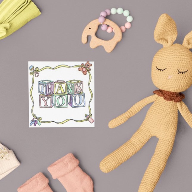 Baby Thank You Square Card (Creator Uploaded)