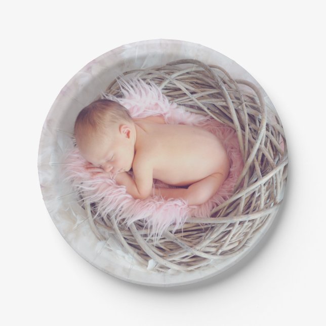 Baby themed paper plate (Front)