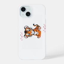 🐯Baby Tiger Art with Pink Butterflies -