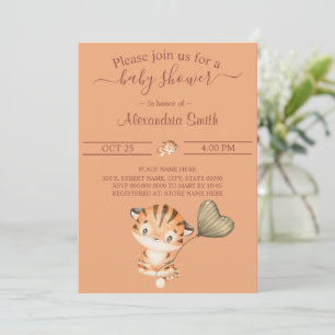 Baby Tiger   Baby Shower Invitation