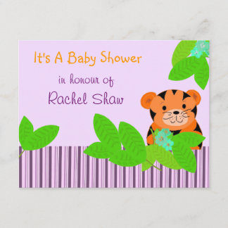 Baby Tiger Baby Shower Invitation
