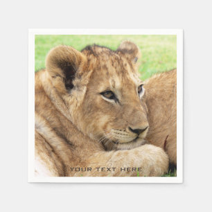 Baby Tiger custom paper napkins