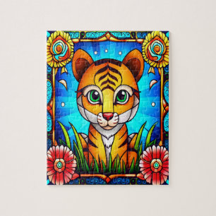 Baby Tiger dans le puzzle de la jungle
