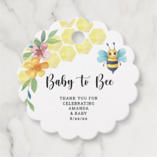 Baby to Bee Favour Tags