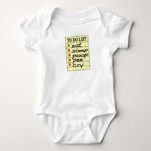 Baby to do list bodysuit