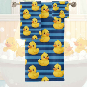 Baby & Toddler Rubber Ducky Bath Towel Set