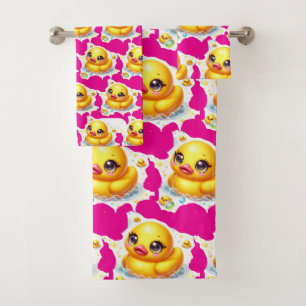 Baby & Toddler Rubber Ducky Bath Towel Set