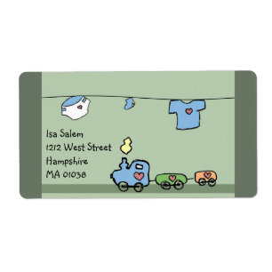 Baby toys - baby shower label for boy & girl
