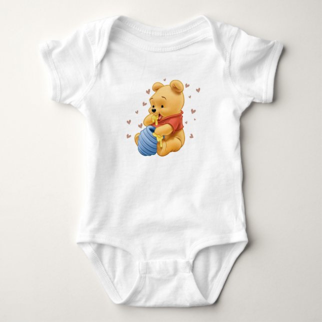 Baby Tshirt Ours de miel (Devant)