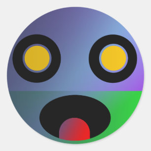 Baby Tsung-Jo Clupkitz in Heavy Make-up Classic Round Sticker