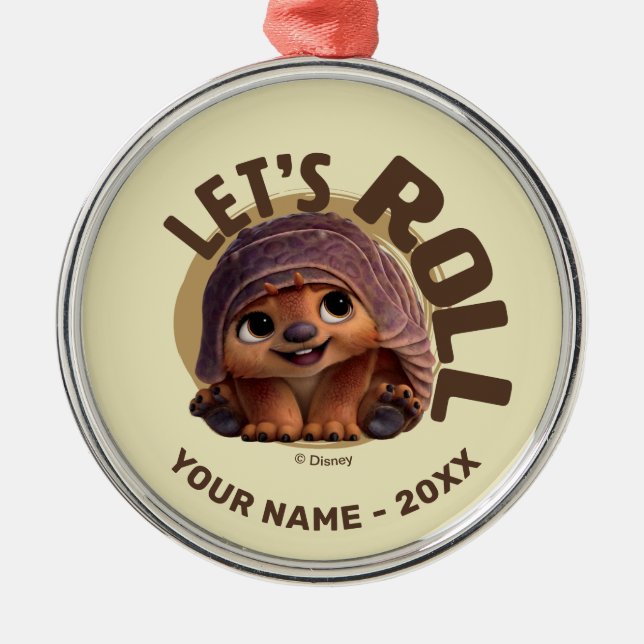 Baby Tuk Tuk - Let's Roll Metal Ornament (Front)