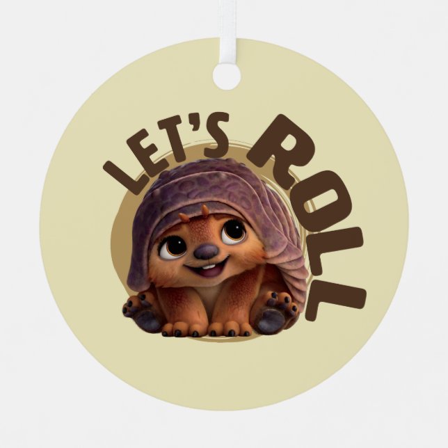 Baby Tuk Tuk - Let's Roll Metal Ornament (Front)